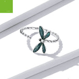 Blue Oil Dripping Gorgeous Dragonfly Ring – Stylish Gifts — 4