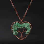 Natural Stone Colorful Tree Root Necklace – Jewelry Gift Ideas — 8
