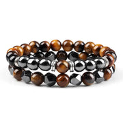 Natural Tigereye Head Bead Bracelet – Jewelry Gift Ideas — 13