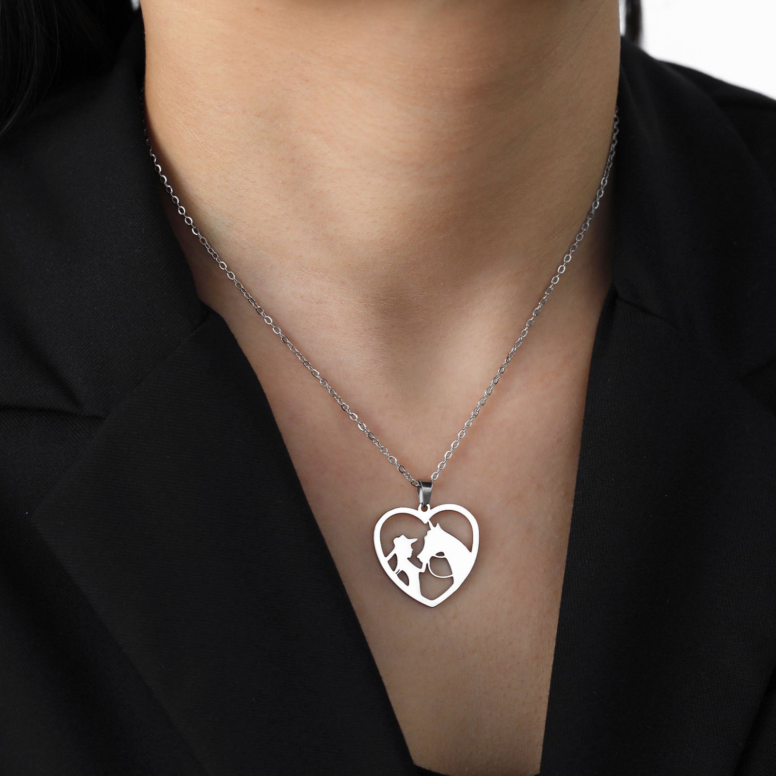 Love Necklace Fashionable Temperament Cutting – Jewelry Gift Ideas — 1