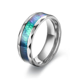 Men's Stainless Steel Diamond Cut Ring – Gifts for Him — 3