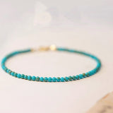 Natural Small Turquoise Bracelet For Women – Jewelry Gift Ideas — 8