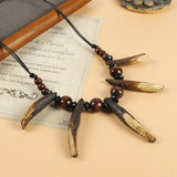 Wild Boar Tooth Necklace Retro Personalized – Jewelry Gift Ideas — 2