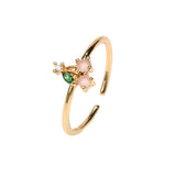 Cute Fruit Zircon Copper Ring Simple – Meaningful Gifts — 11