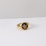 Angel Black Face Ring Titanium Steel Plating 18k – Small Gift Ideas — 6