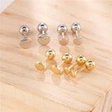 S925 Silver Earrings Simple Fashion Disc Twist Screw – Stylish Gifts — 1