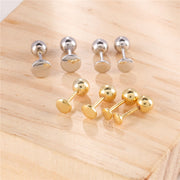 S925 Silver Earrings Simple Fashion Disc Twist Screw – Stylish Gifts — 1