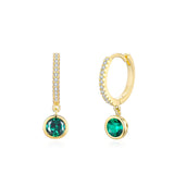 Sterling Silver Blue Artificial Diamond Earrings – Birthday Gifts — 3