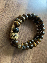 Micro-inlaid Copper Natural Tiger-eye Bracelet – Jewelry Gift Ideas — 5