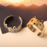 Alloy Geometric Bear Ring Opening Adjustable – Birthday Gifts — 1