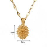 Women's Solid Durian Necklace Simple And Elegant – Jewelry Gift Ideas — 4