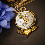 Hollow Steampunk Vintage Necklace Brooch Dual – Jewelry Gift Ideas — 3