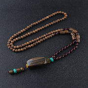 Men's And Women's Ethnic Necklaces Retro Wooden Beads – Gifts for Her — 16