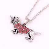 Dallas Dog Zinc Alloy Diamond-studded Necklace – Jewelry Gift Ideas — 2