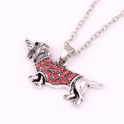 Dallas Dog Zinc Alloy Diamond-studded Necklace – Jewelry Gift Ideas — 2