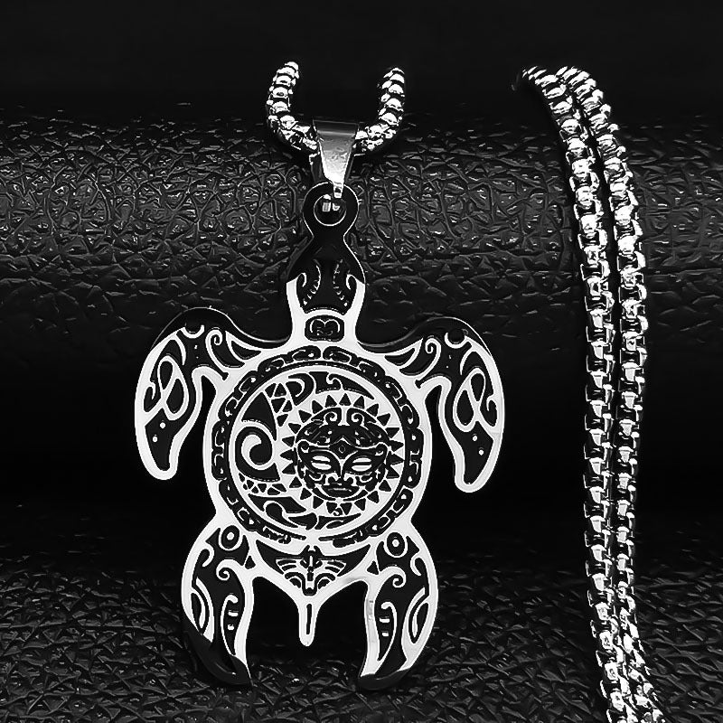 Retro Punk Turtle Pendant Necklace All-match – Jewelry Gift Ideas — 1