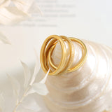 Titanium Steel Fashion Matte Set Ring – Stylish Gifts — 4