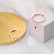 Simple Adjustable Smooth Chain Bead Ring – Unique Gift Ideas — 4