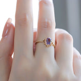 Luxury Natural Amethyst Lace Ring – Practical Gifts — 6