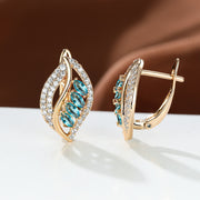 Ins Leaf-shaped Rhinestones Earrings Fashion Unique – Stylish Gifts — 15