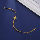 Titanium Steel Cut Hollow Witch Knot Bracelet – Jewelry Gift Ideas — 2