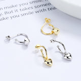 925 Sterling Silver Simple Love Heart Shape Earrings – Gifts for Her — 7