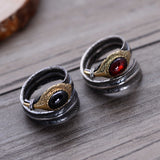 Women's Garnet Vintage Statement Feather Ring – Gifts for Her — 6