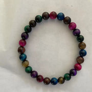Natural Green Tiger-eye Bracelet Elastic Beaded – Jewelry Gift Ideas — 8