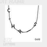 Stainless Steel 26 Alphabet Name Necklace – Jewelry Gift Ideas — 15