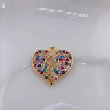 Openwork Colorful Heart Dragonfly Moon Pendant – Jewelry Gift Ideas — 2