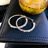 925 Silver Needle European And American Zircon Hoop – Gift Ideas — 6