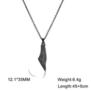 Titanium Steel Corrosion Israel Map Ancient Text – Jewelry Gift Ideas — 11