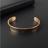 Simple Retro Viking Totem Rune Open Bracelet Men – Jewelry Gift Ideas — 4