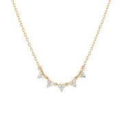 Sterling Silver Triangle Zircon Necklace – Jewelry Gift Ideas — 3