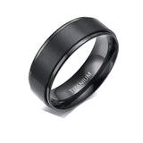 Fashion Black Classic Titanium Ring – Stylish Gifts — 5