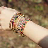14K Gold Color Zircon Rainbow Bracelet Zircon – Jewelry Gift Ideas — 4