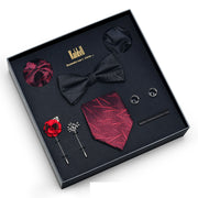 Eight Piece Tie Square Bow Tie Brooch – Jewelry Gift Ideas — 3