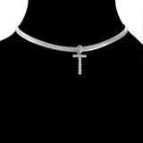 Ins Zircon Necklace Simple Snake Bone Chain Hip – Jewelry Gift Ideas — 5