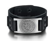 Beowulf Regalia Leather Viking Vegvisir Arm Cuff – Thoughtful Gifts — 2