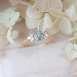 Anti-Sky Blue Topaz Ring For Women – Gifts for Her — 10