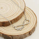 Stainless Steel Mother Necklace 8 Words Retro – Jewelry Gift Ideas — 1