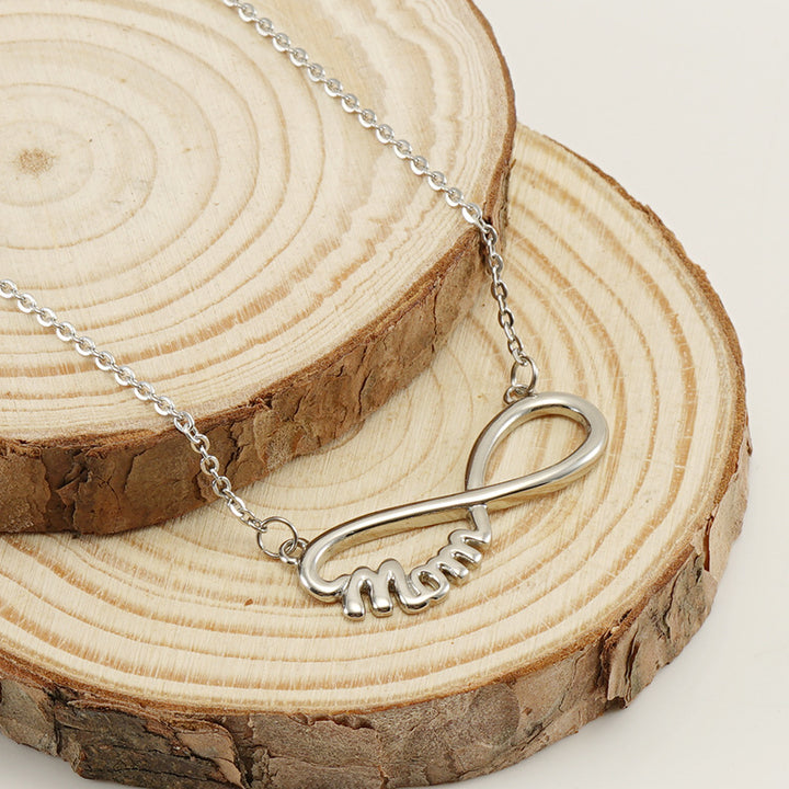 Stainless Steel Mother Necklace 8 Words Retro – Jewelry Gift Ideas — 1
