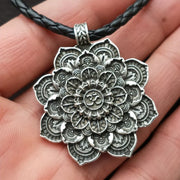 Women's Double Sided Mandala Flower Pendant – Jewelry Gift Ideas — 2