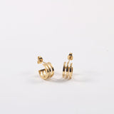 Three-layer Cutout C-shaped Earrings – Small Gift Ideas — 2