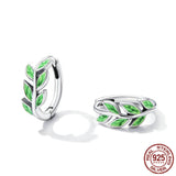 Sterling Silver Emerald Branch Earrings Green – Thoughtful Gifts — 4
