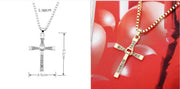 Men's Cross Pendant Diamond-studded Necklace – Jewelry Gift Ideas — 2