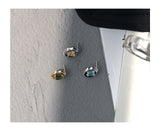 Niche Candy Color Square Zircon Inlaid Metal Stud – Useful Gifts — 3