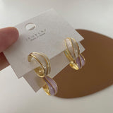 Retro Drip Glazed Round Simple Wild Earrings Women – Gifts for Her — 1