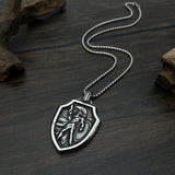 OP Retro Design Warrior Shield Titanium Steel – Jewelry Gift Ideas — 1