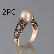 Inlaid Imported Artificial ABS Pearl Ring – Holiday Gift Ideas — 6